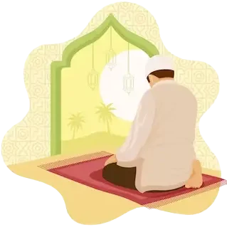 muslim man doing namaz